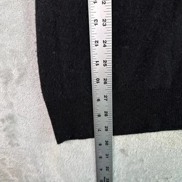 Velvet 100% Cashmere Sweater Women’s Medium Black Cowl Neck Luxury Soft Knit - Picture 4 of 7